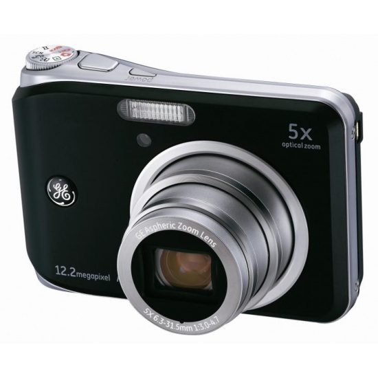 GE A1250 12.2 megapixel digital camera, 5X Optical zoom, Panorama (Black) Image